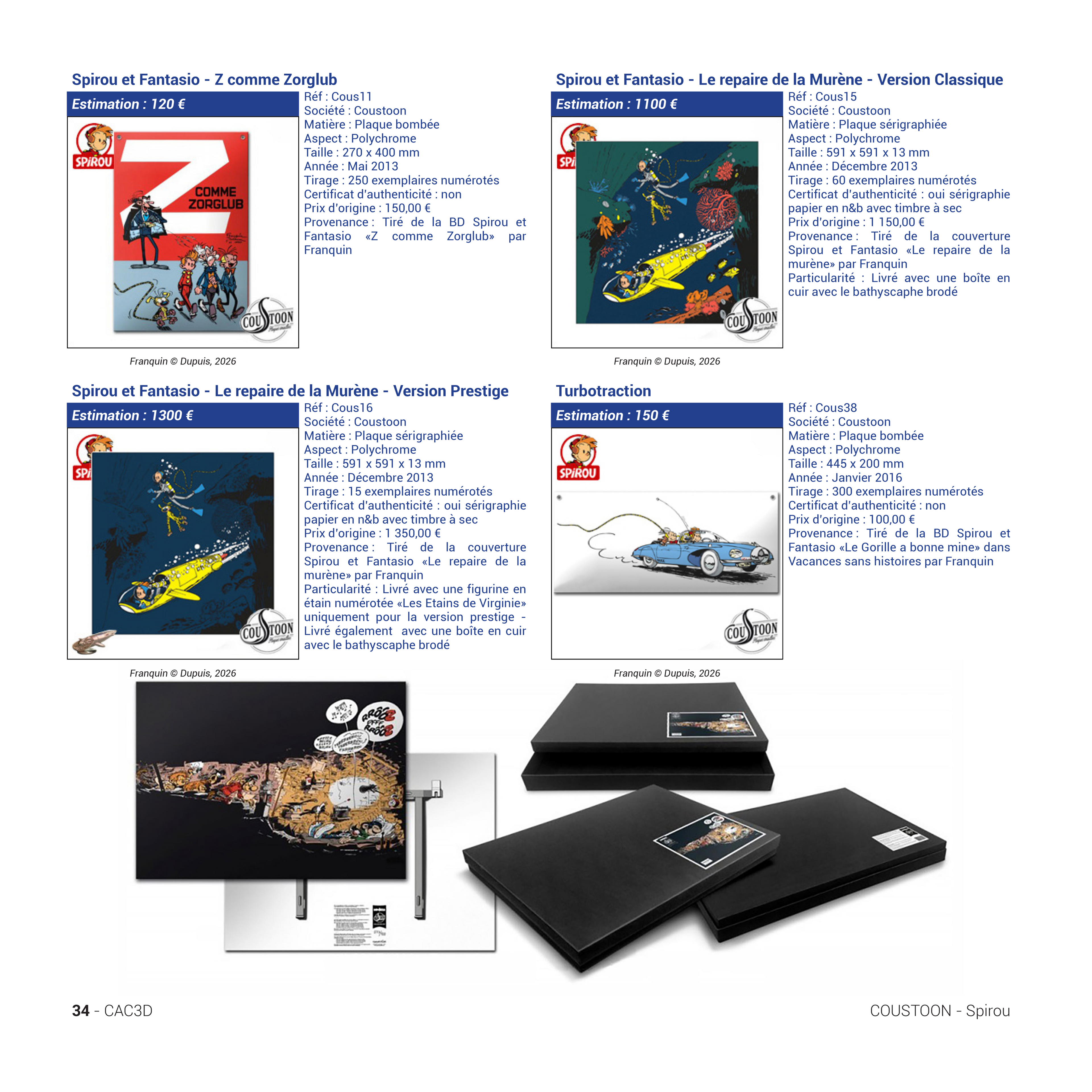 Franquin Figurines Valuation Book – 3rd Edition | Gaston, Spirou & Marsupilami Guide