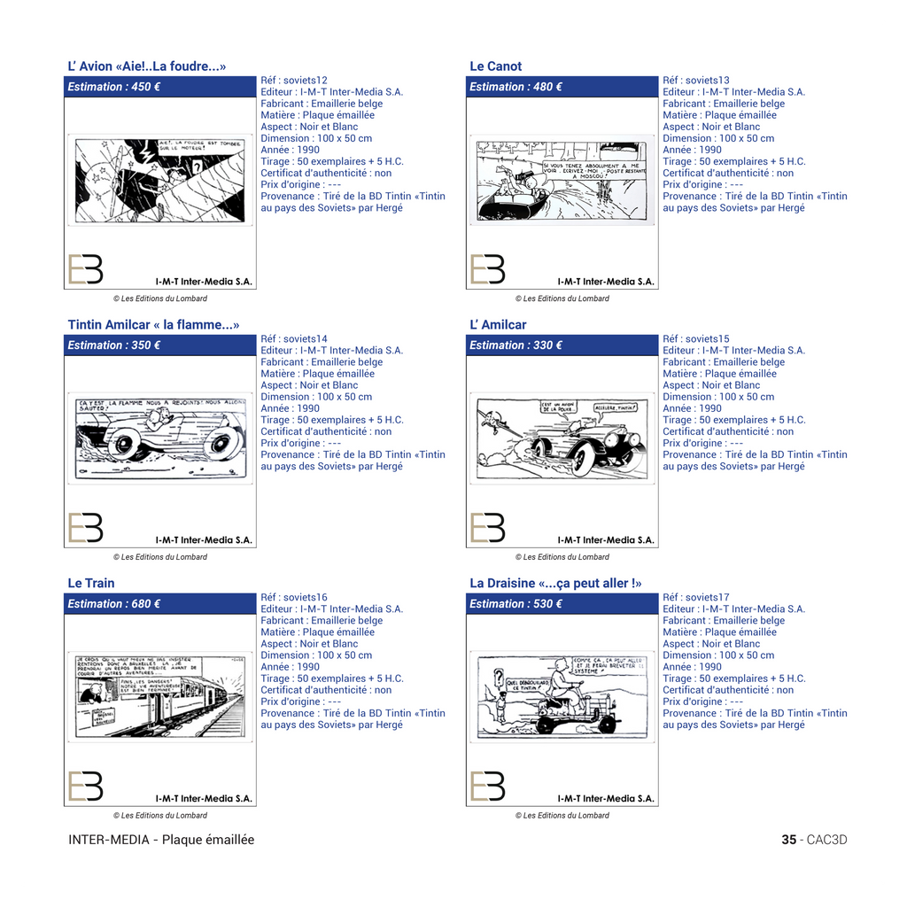Hergé & Co. Figurines Valuation Book – 4th Edition | Tintin Guide & Merchandise