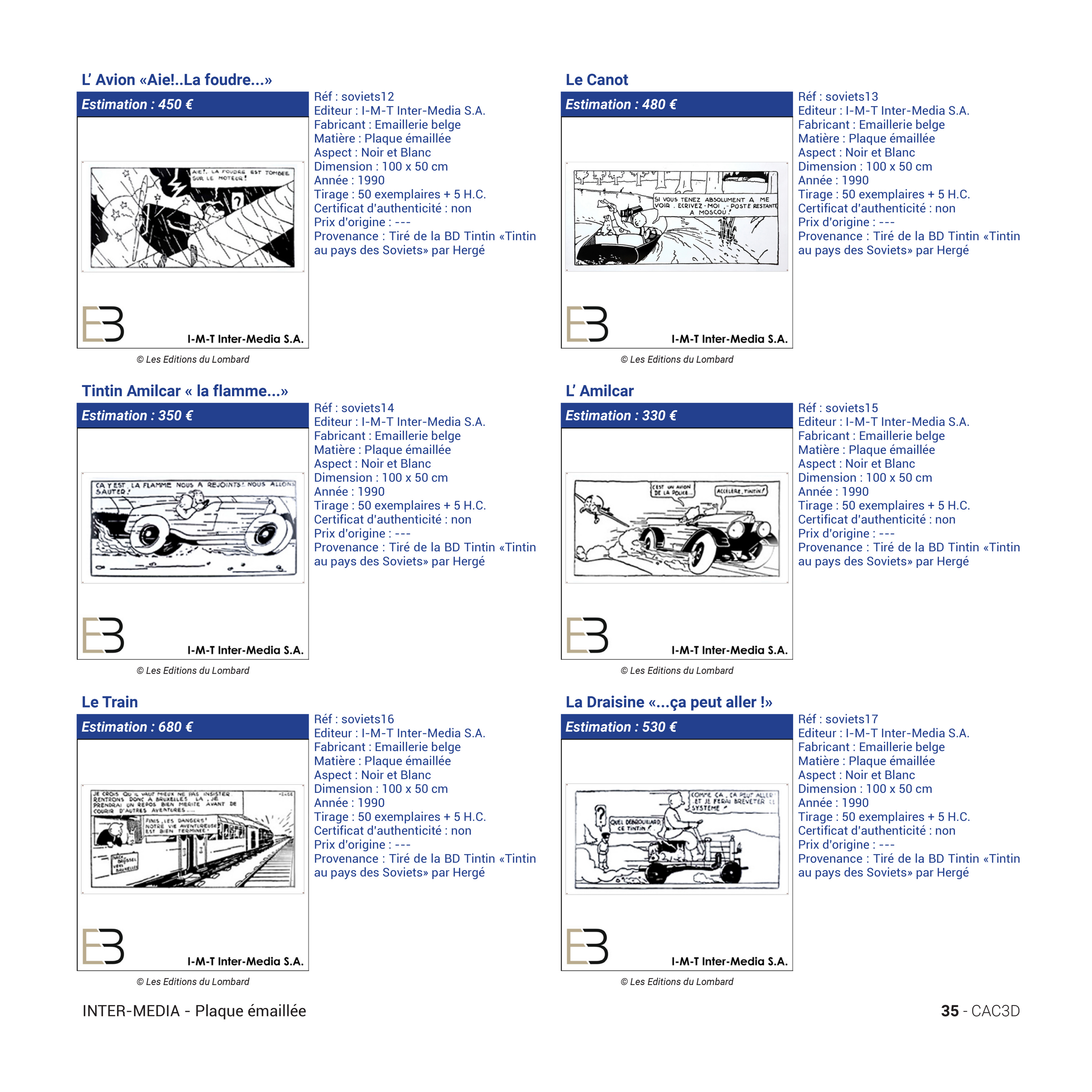 Hergé & Co. Figurines Valuation Book – 4th Edition | Tintin Guide & Merchandise