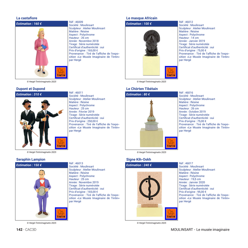 Hergé & Co. Figurines Valuation Book – 4th Edition | Tintin Guide & Merchandise