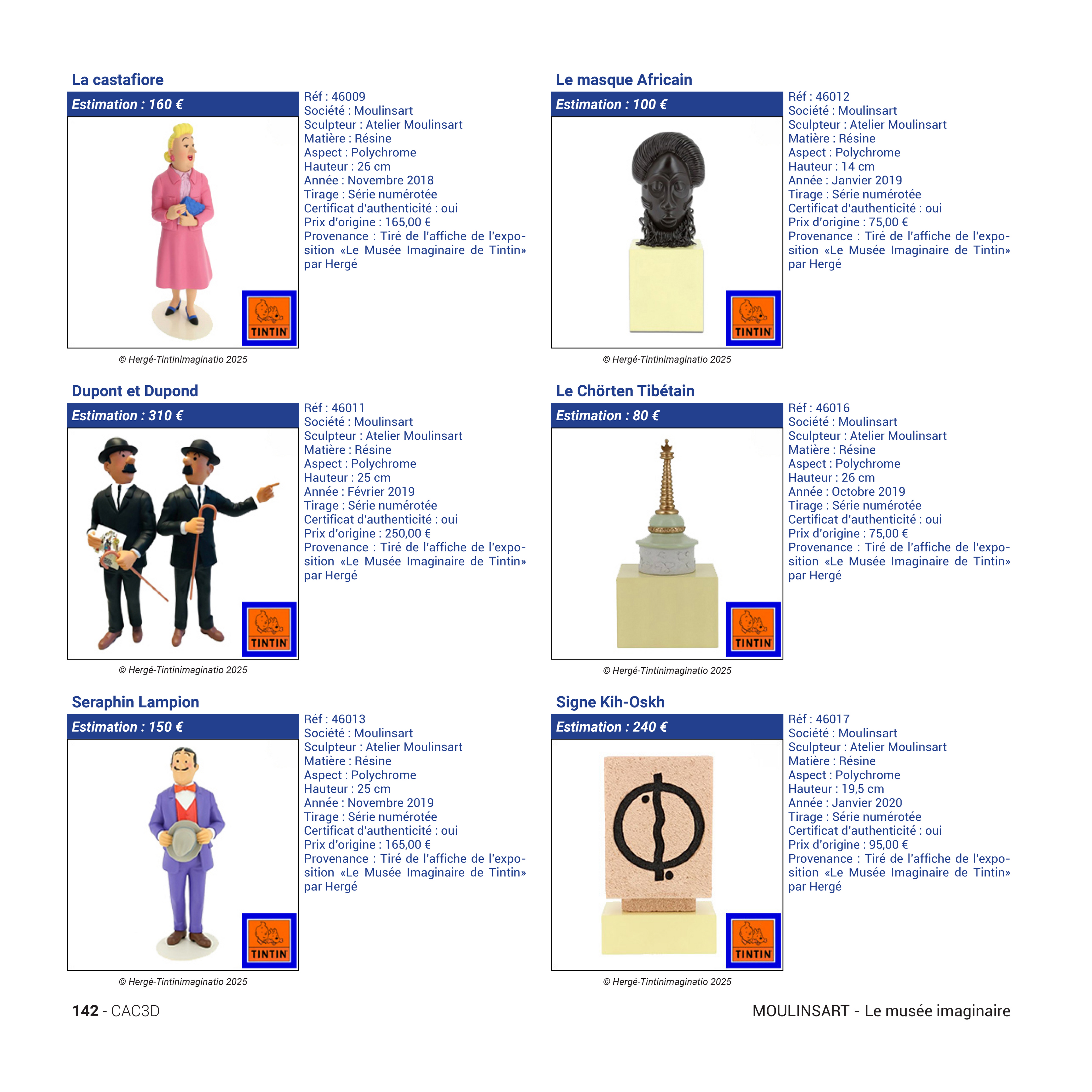 Hergé & Co. Figurines Valuation Book – 4th Edition | Tintin Guide & Merchandise