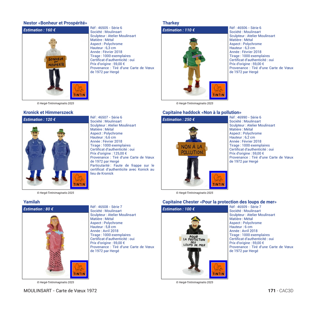 Hergé & Co. Figurines Valuation Book – 4th Edition | Tintin Guide & Merchandise