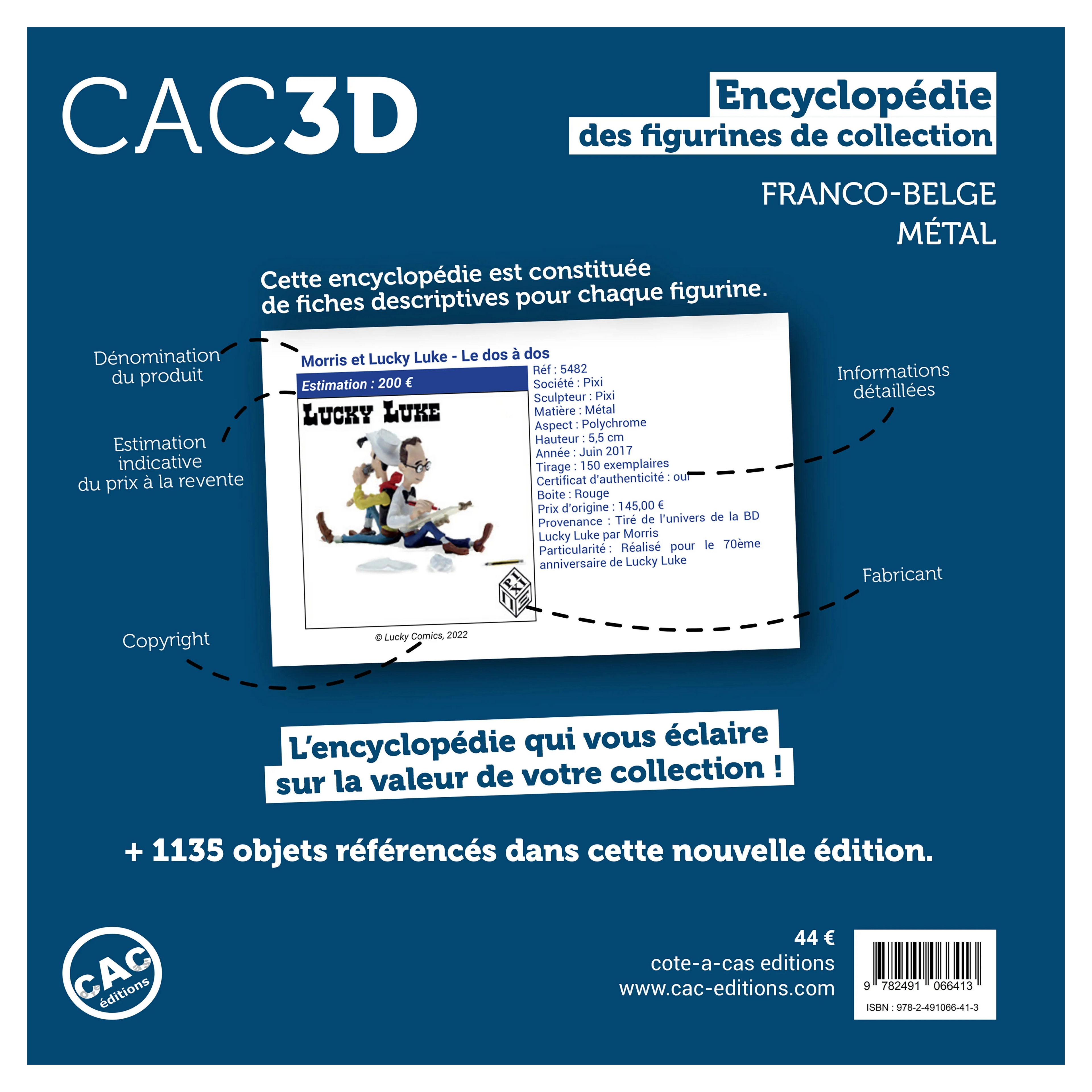 Franco-Belgian Metal Comic Book Figurines Valuation Book – 3rd Edition | 274-page guide