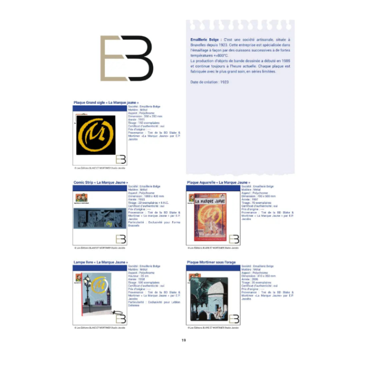 Special Issue #7 Blake & Mortimer | Figurines Catalog (no price guide) 66 pages